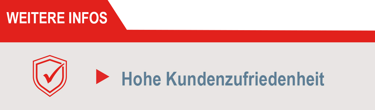 Hohe Kundenzufriedenheit